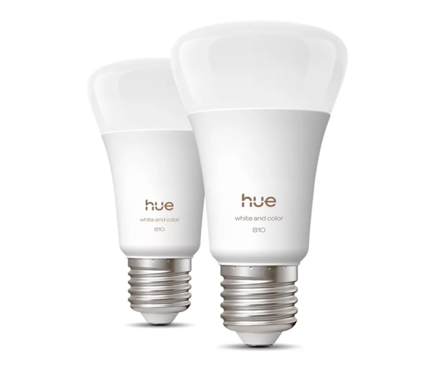 Philips Hue Inteligentna żarówka White Color Ambiance A60 E27 - 810lm (2 - 1490235 - zdjęcie 2